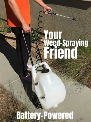 Battery Powered Garden Sprayer on Wheels