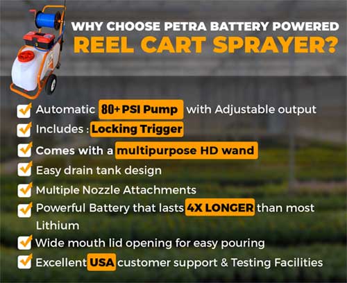 Features of 13-Gallon Commercial Level Cart Sprayer