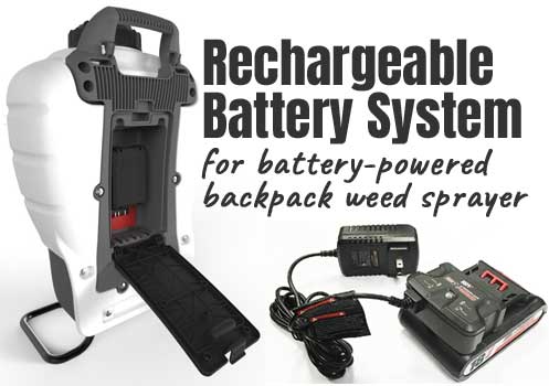 Rechargeable Battery-Powered Backpack Weed Sprayer