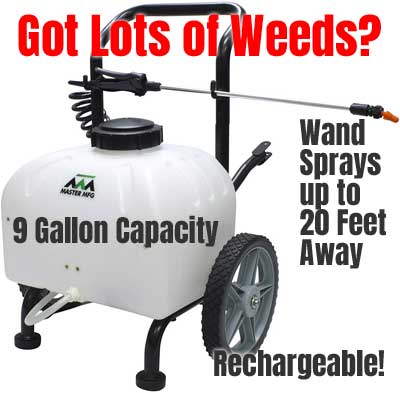 Rechargeable Weed Sprayer on Wheels