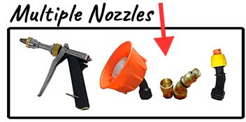 4 Spray Nozzles for Commercial Level Weed Sprayer